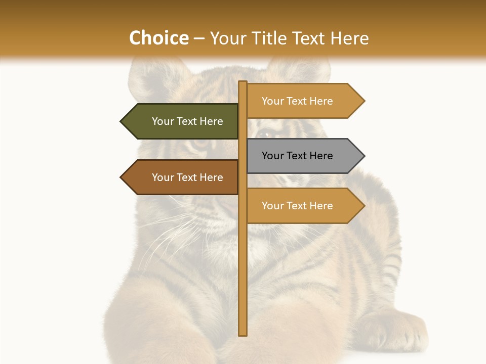 Wildlife Stripes Predator PowerPoint Template