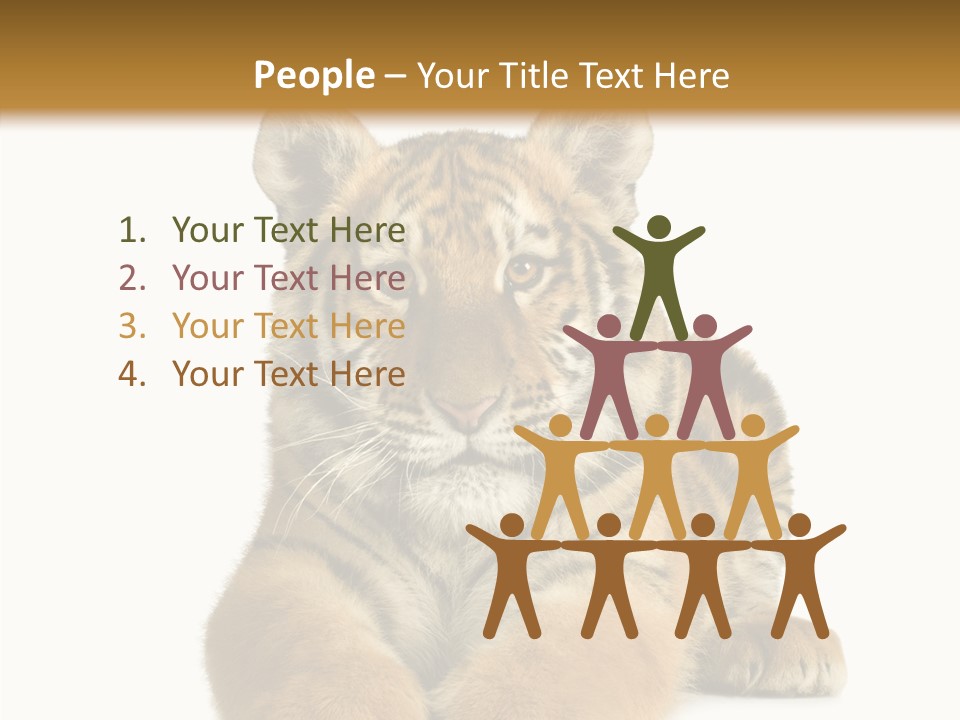 Wildlife Stripes Predator PowerPoint Template