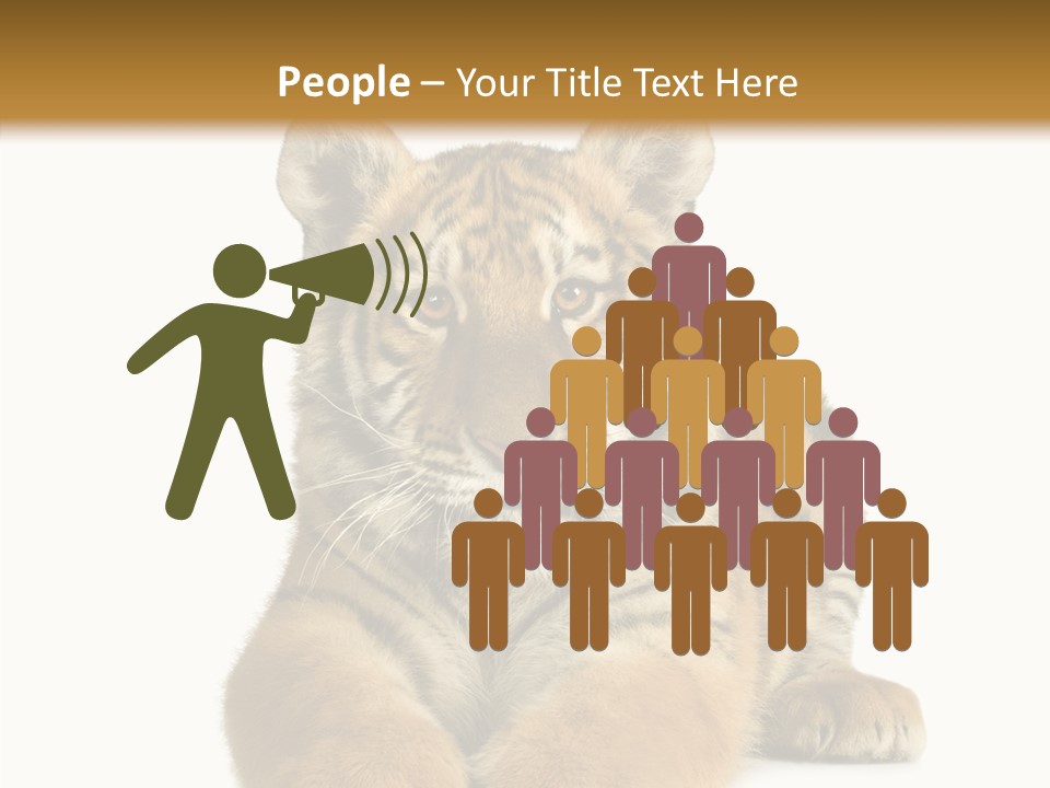 Wildlife Stripes Predator PowerPoint Template