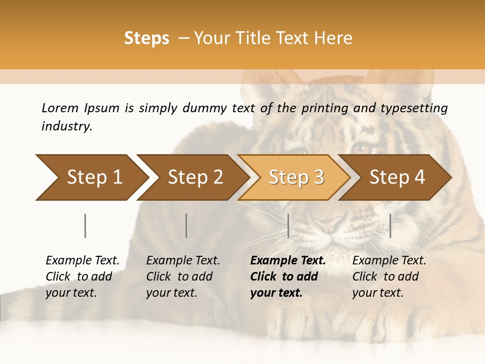 Mammal Tiger Studio PowerPoint Template