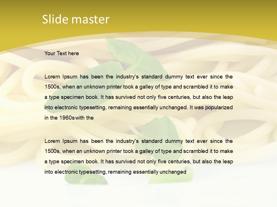 European Tasty Dining PowerPoint Template