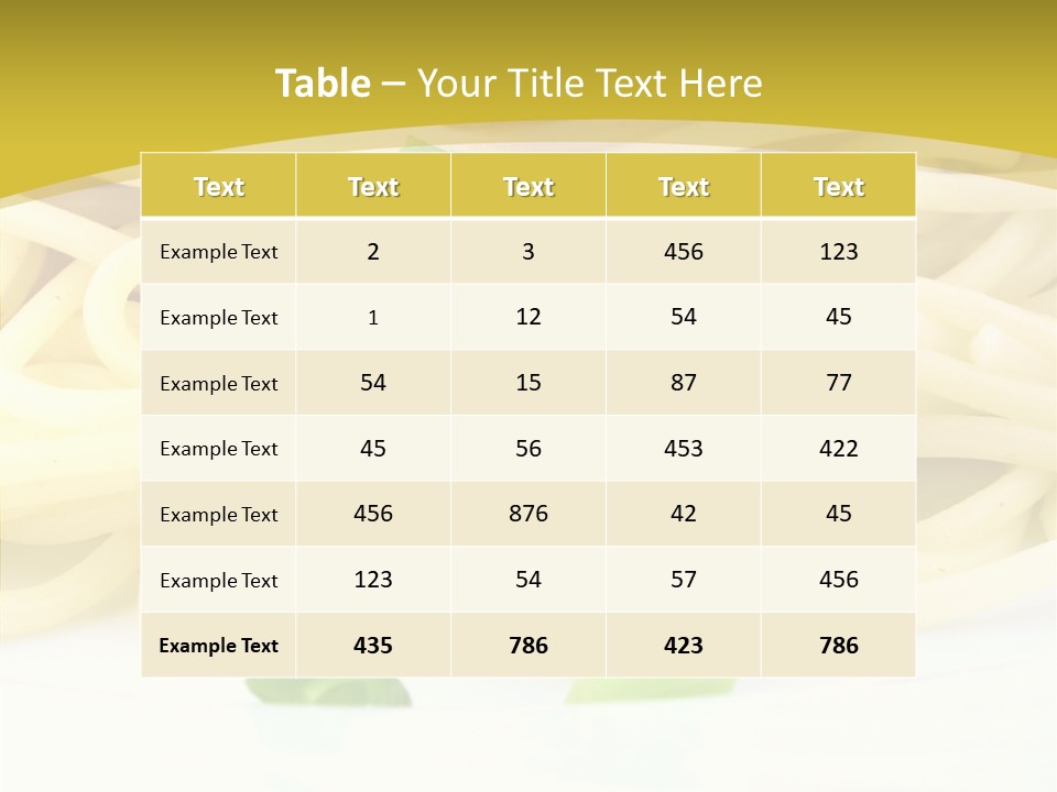European Tasty Dining PowerPoint Template