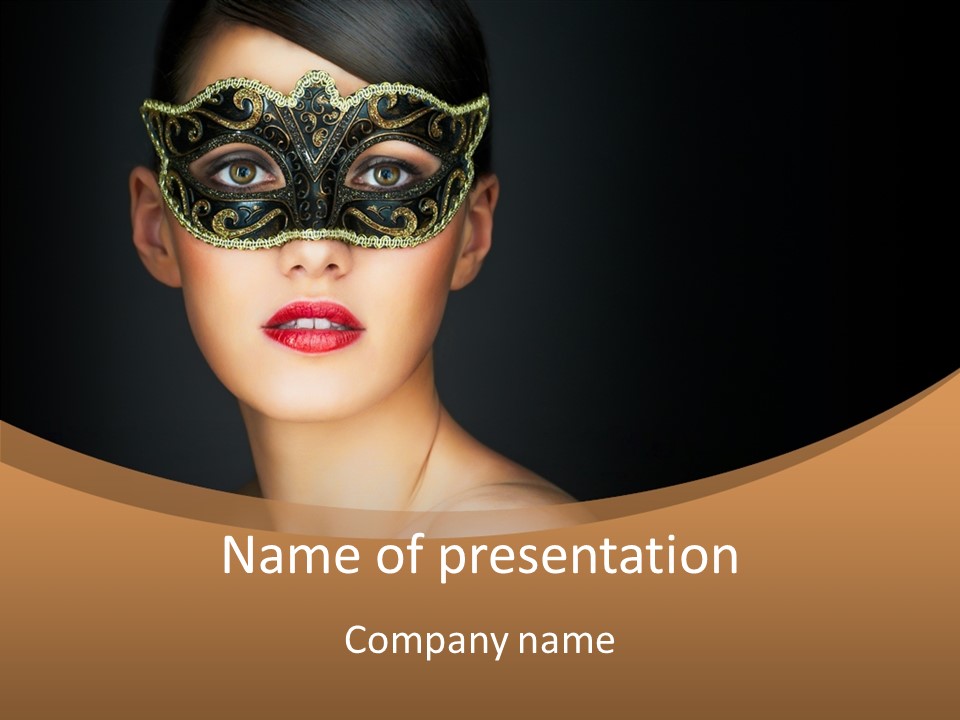 Female Carnival Party PowerPoint Template