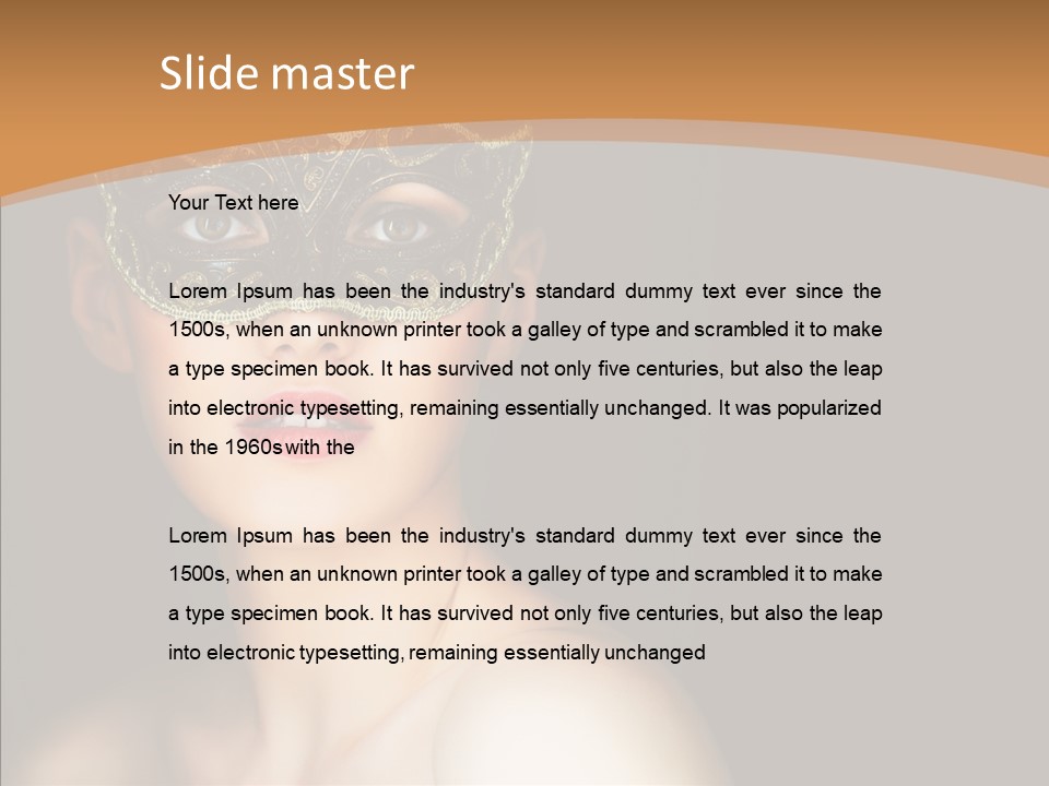 Female Carnival Party PowerPoint Template