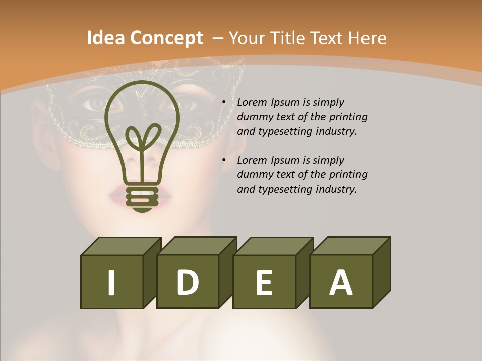 Female Carnival Party PowerPoint Template