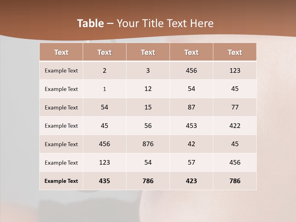 Table Trategy Office PowerPoint Template