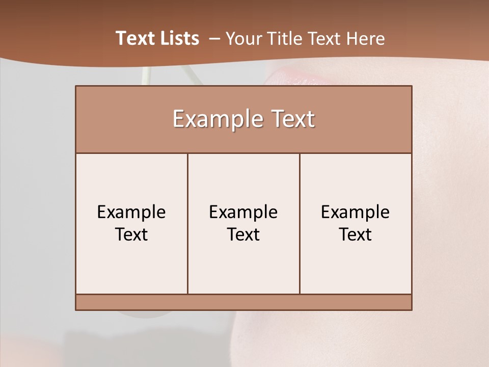 Table Trategy Office PowerPoint Template