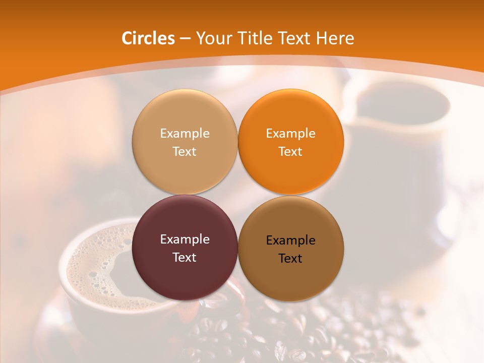 Roasted Grain Coffee Bean PowerPoint Template