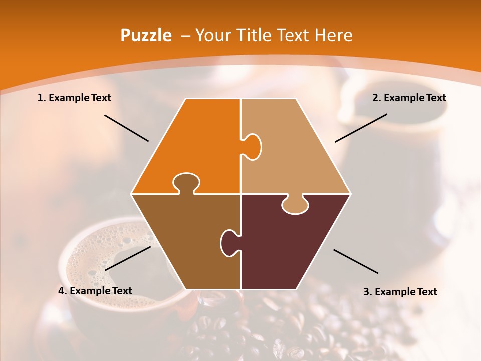 Roasted Grain Coffee Bean PowerPoint Template