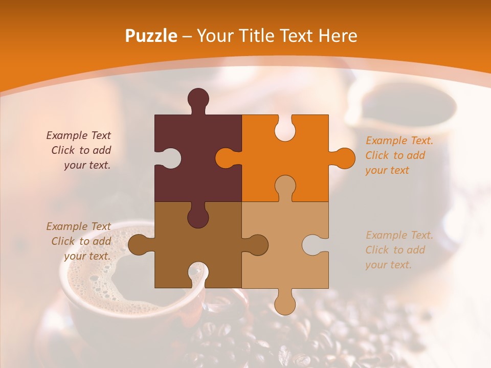 Roasted Grain Coffee Bean PowerPoint Template