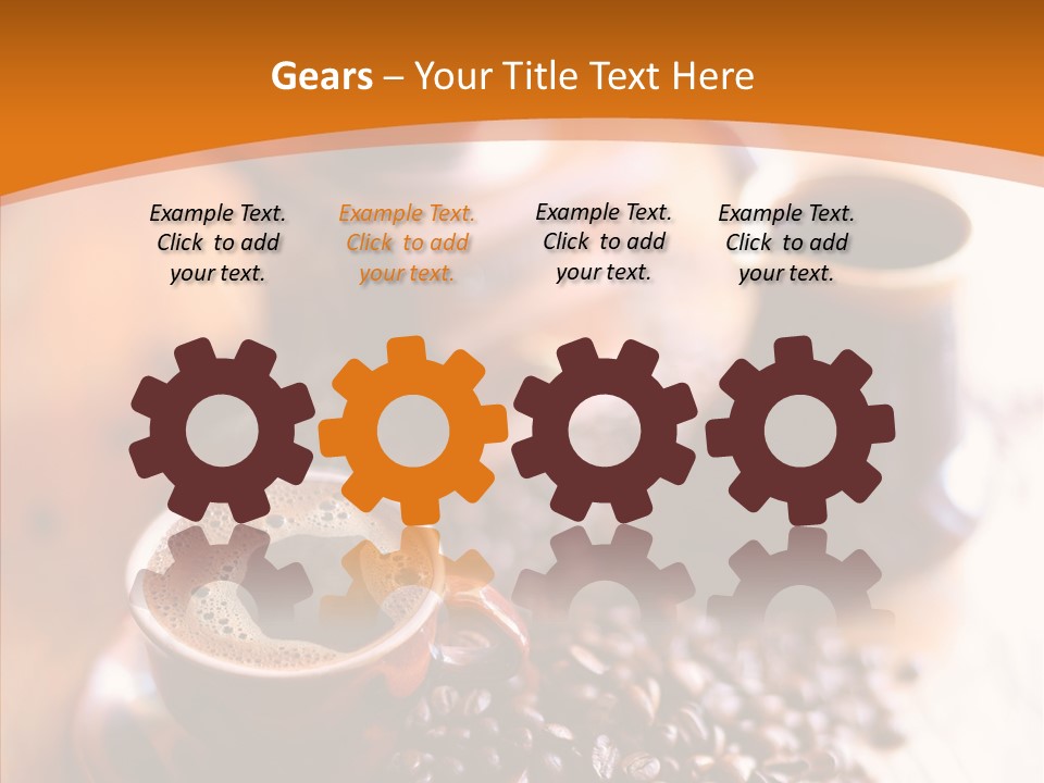 Roasted Grain Coffee Bean PowerPoint Template