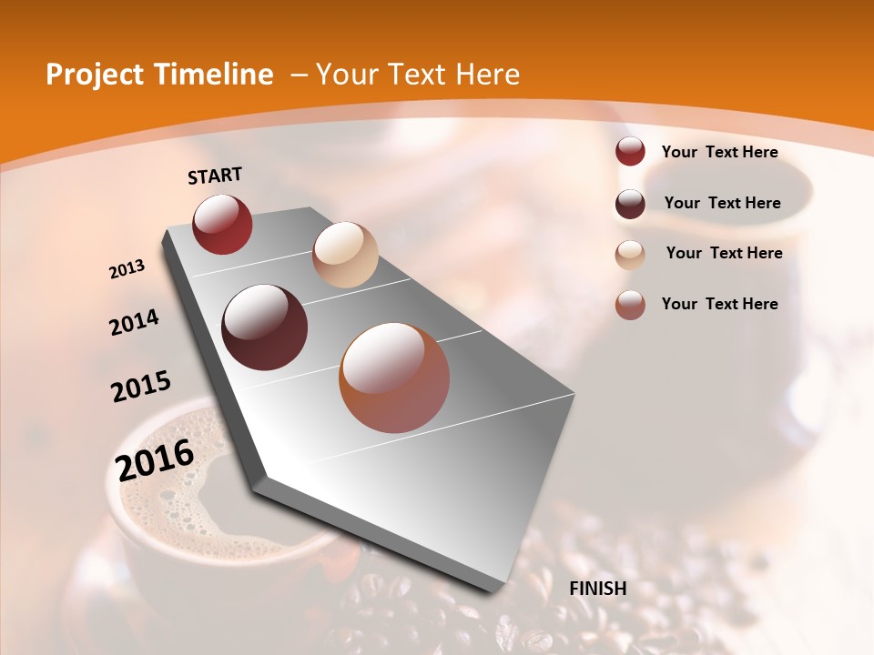 Roasted Grain Coffee Bean PowerPoint Template