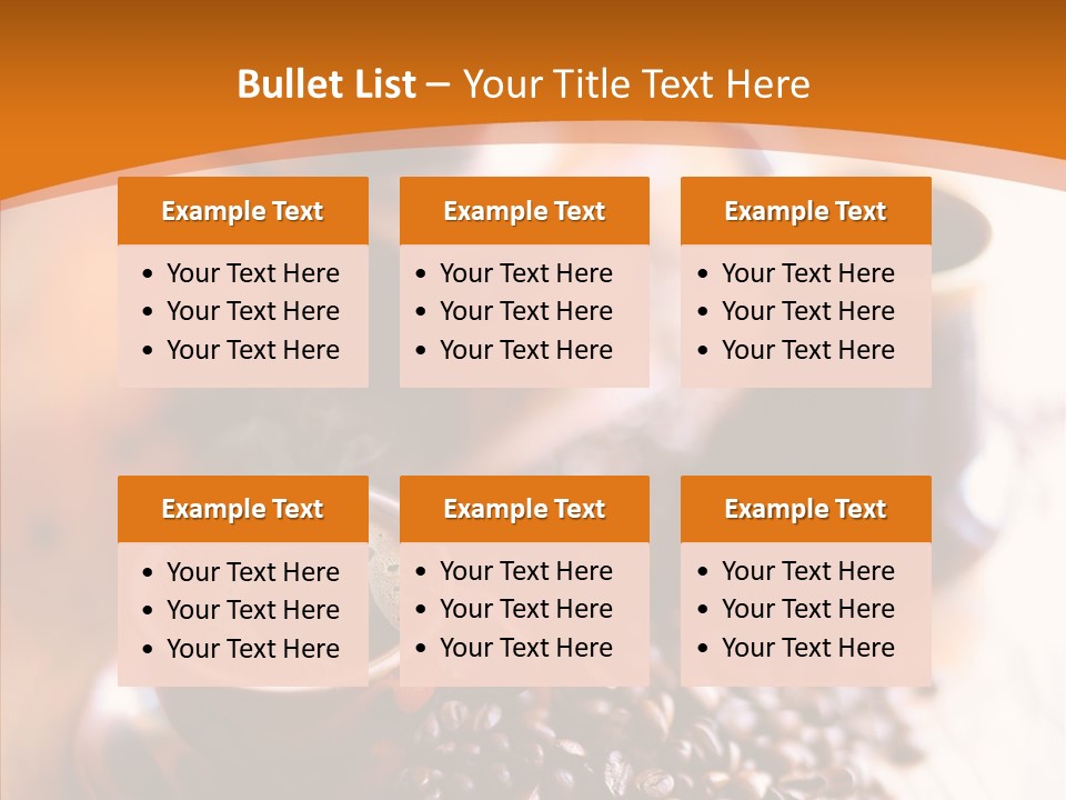 Roasted Grain Coffee Bean PowerPoint Template