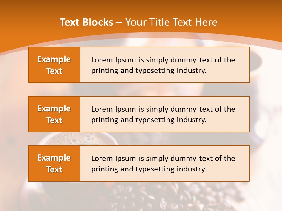 Roasted Grain Coffee Bean PowerPoint Template