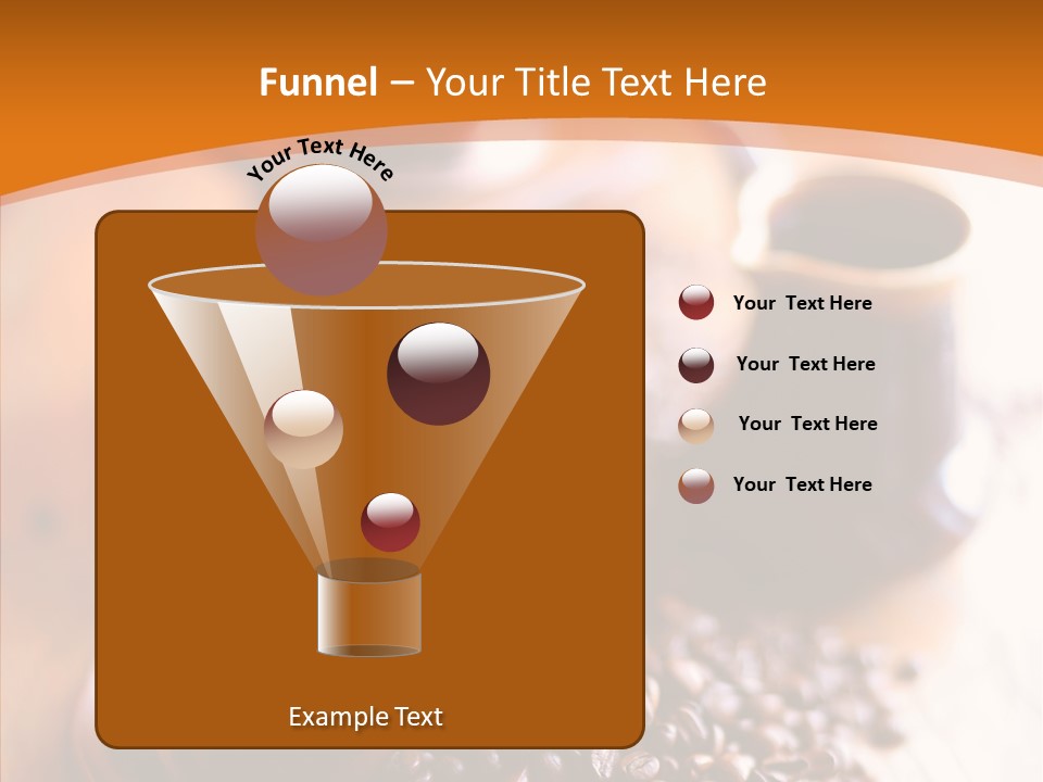 Roasted Grain Coffee Bean PowerPoint Template