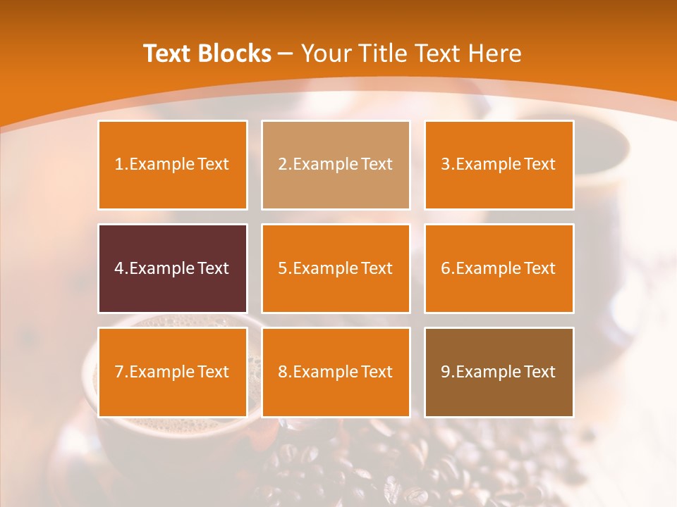 Roasted Grain Coffee Bean PowerPoint Template