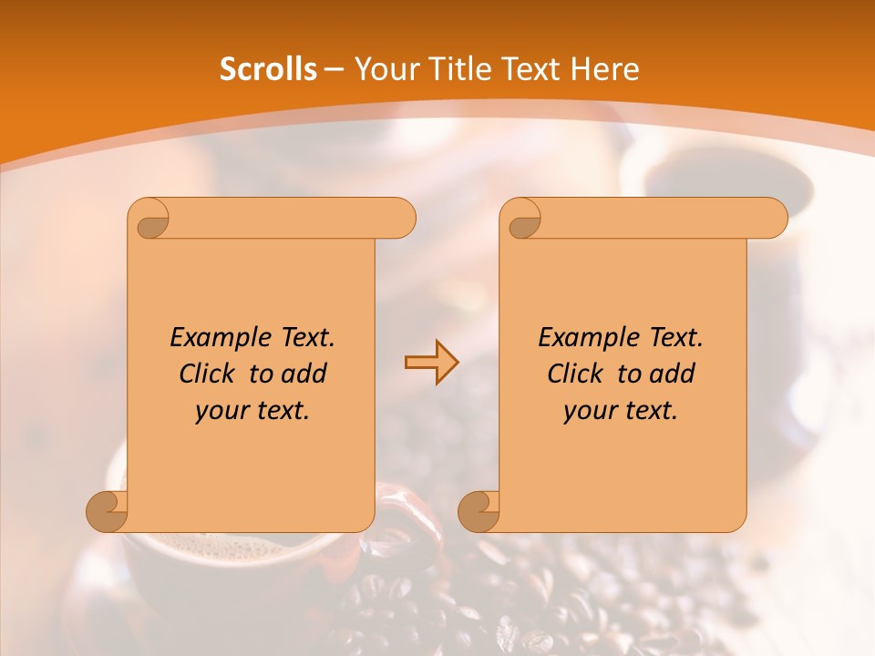 Roasted Grain Coffee Bean PowerPoint Template