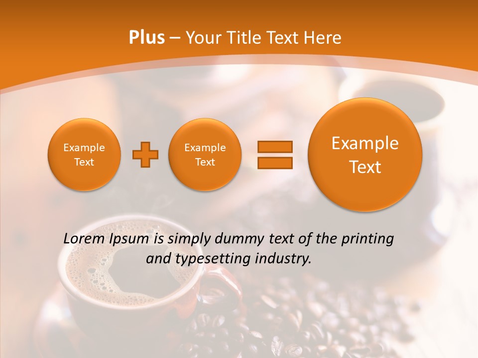 Roasted Grain Coffee Bean PowerPoint Template