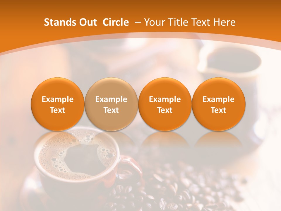 Roasted Grain Coffee Bean PowerPoint Template