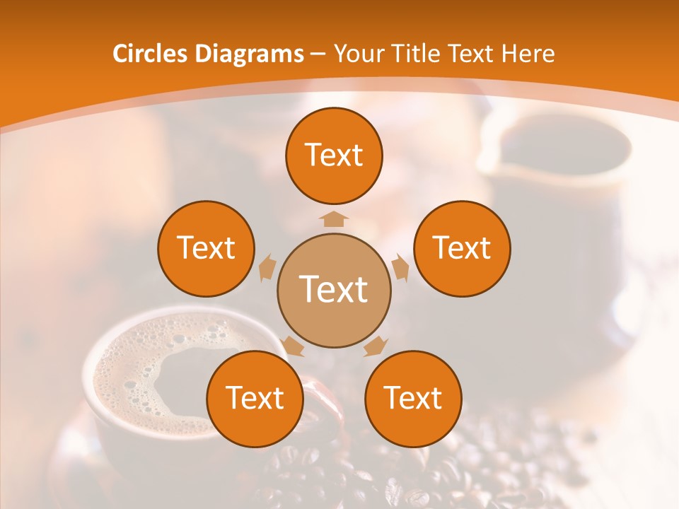 Roasted Grain Coffee Bean PowerPoint Template