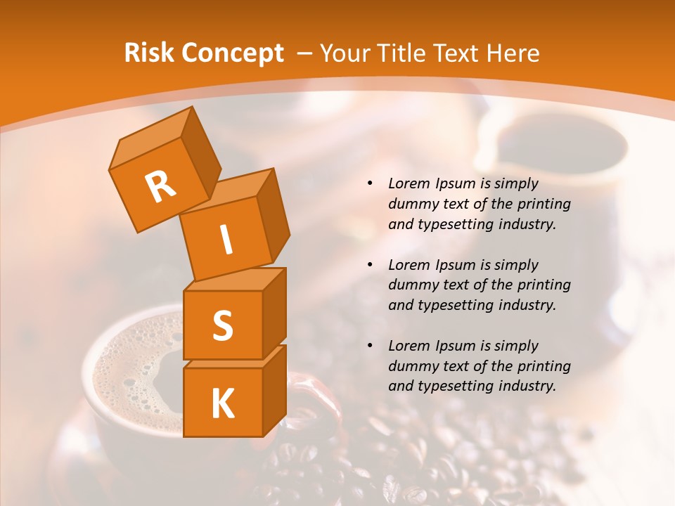 Roasted Grain Coffee Bean PowerPoint Template