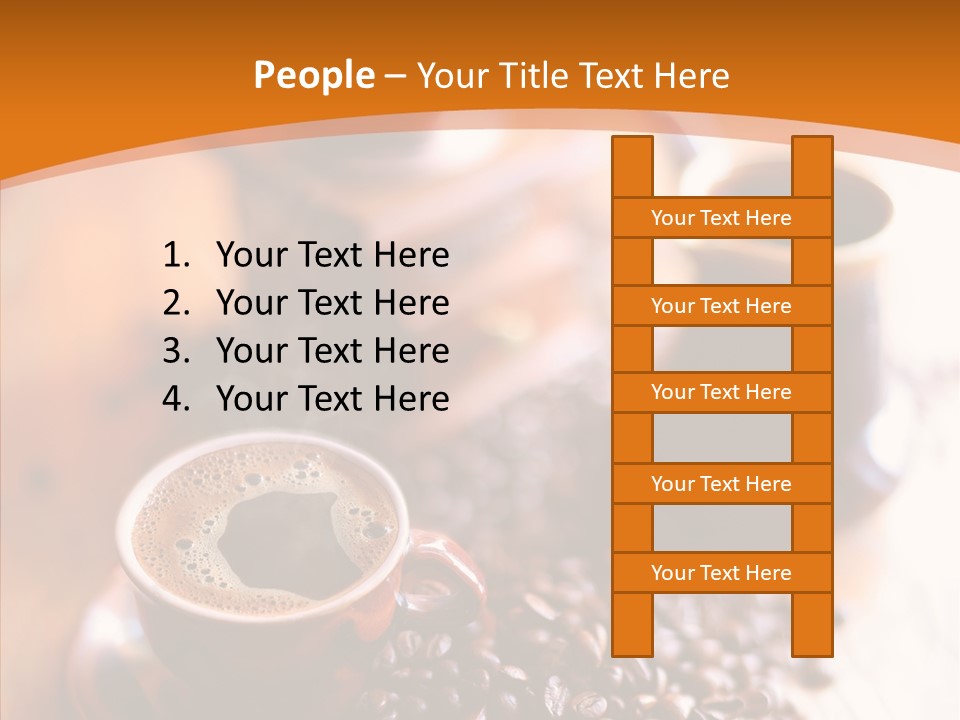 Roasted Grain Coffee Bean PowerPoint Template