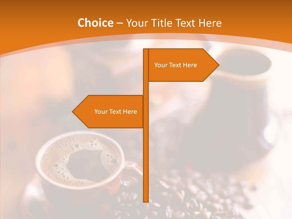Roasted Grain Coffee Bean PowerPoint Template