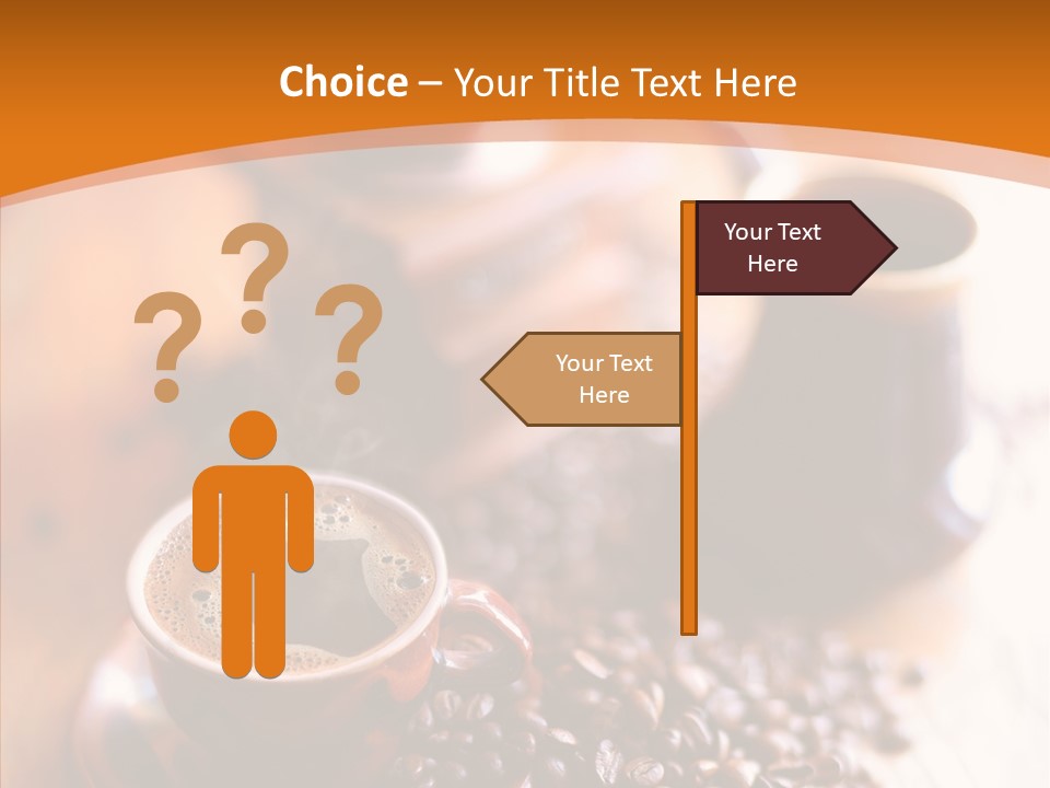 Roasted Grain Coffee Bean PowerPoint Template