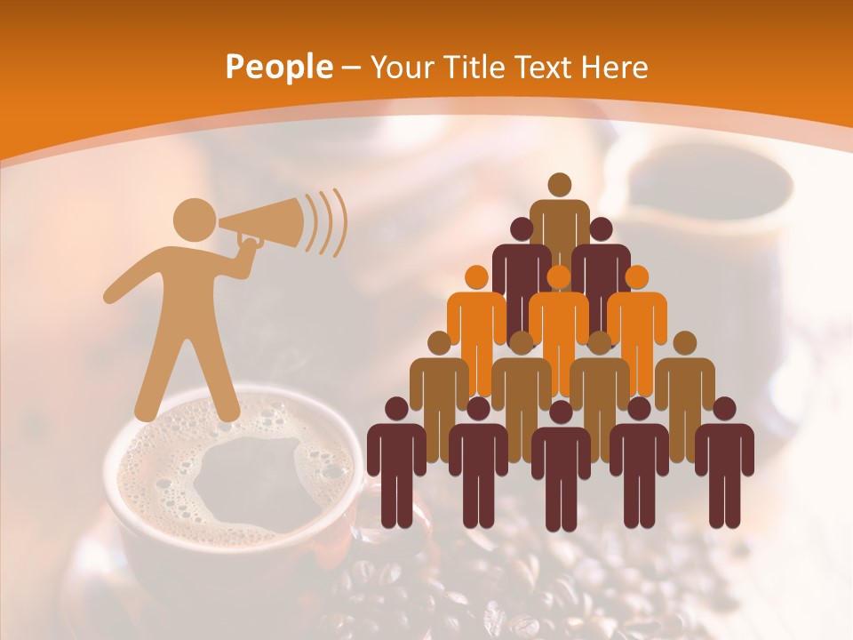 Roasted Grain Coffee Bean PowerPoint Template