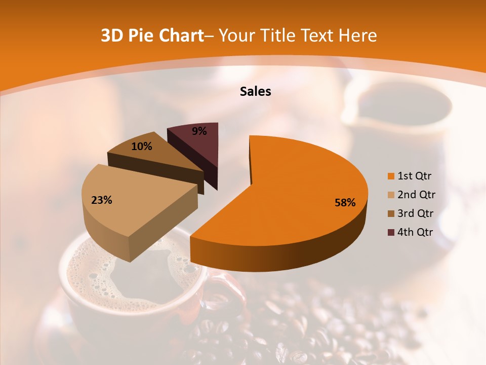 Roasted Grain Coffee Bean PowerPoint Template