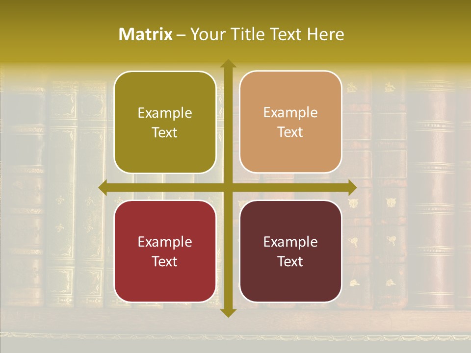 Classic Bibliophile Data PowerPoint Template