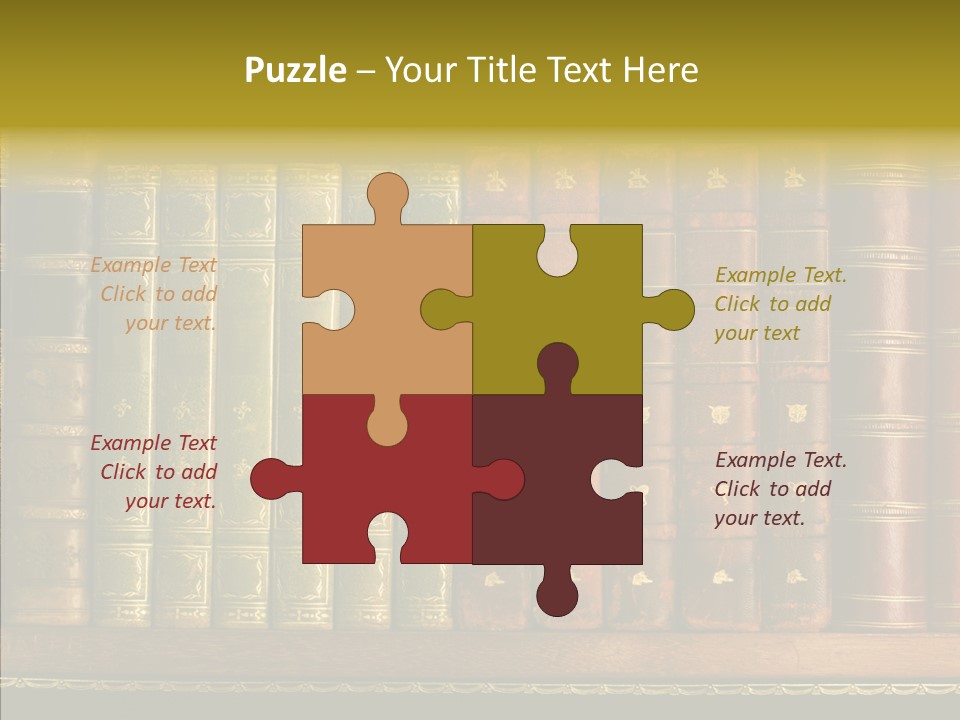 Classic Bibliophile Data PowerPoint Template