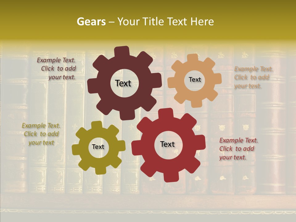 Classic Bibliophile Data PowerPoint Template