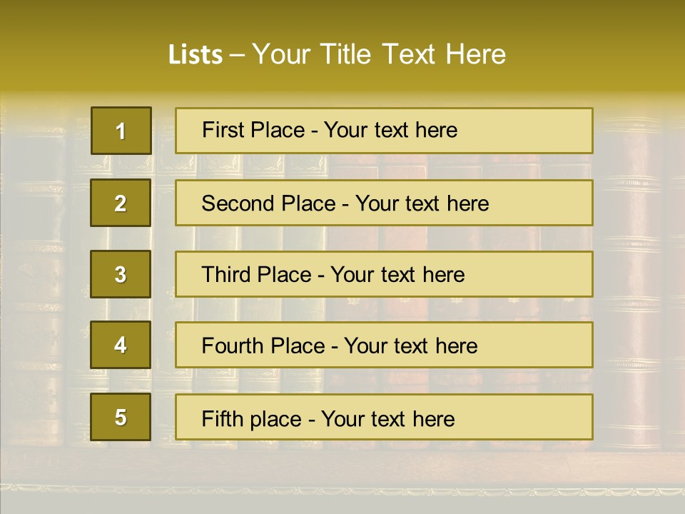 Classic Bibliophile Data PowerPoint Template
