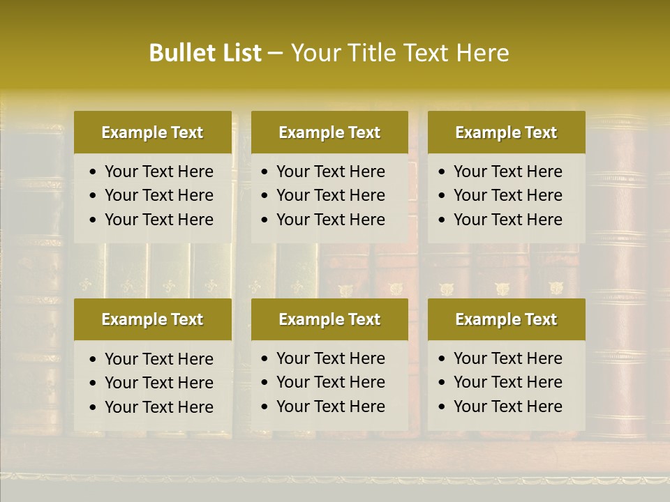 Classic Bibliophile Data PowerPoint Template