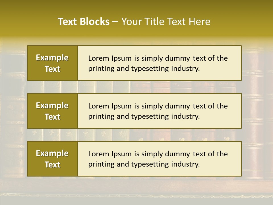 Classic Bibliophile Data PowerPoint Template