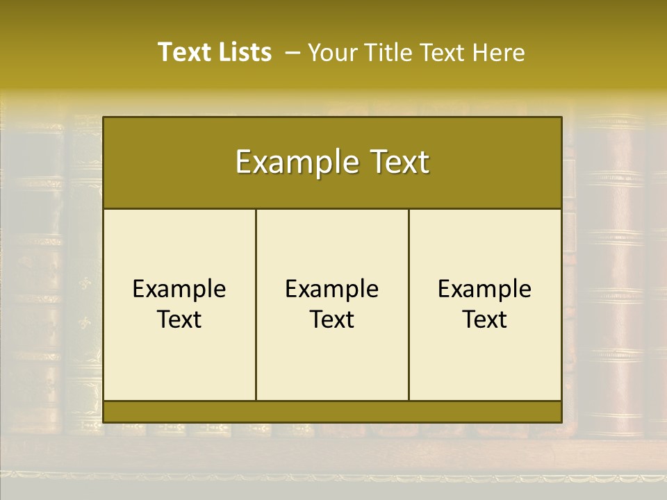 Classic Bibliophile Data PowerPoint Template