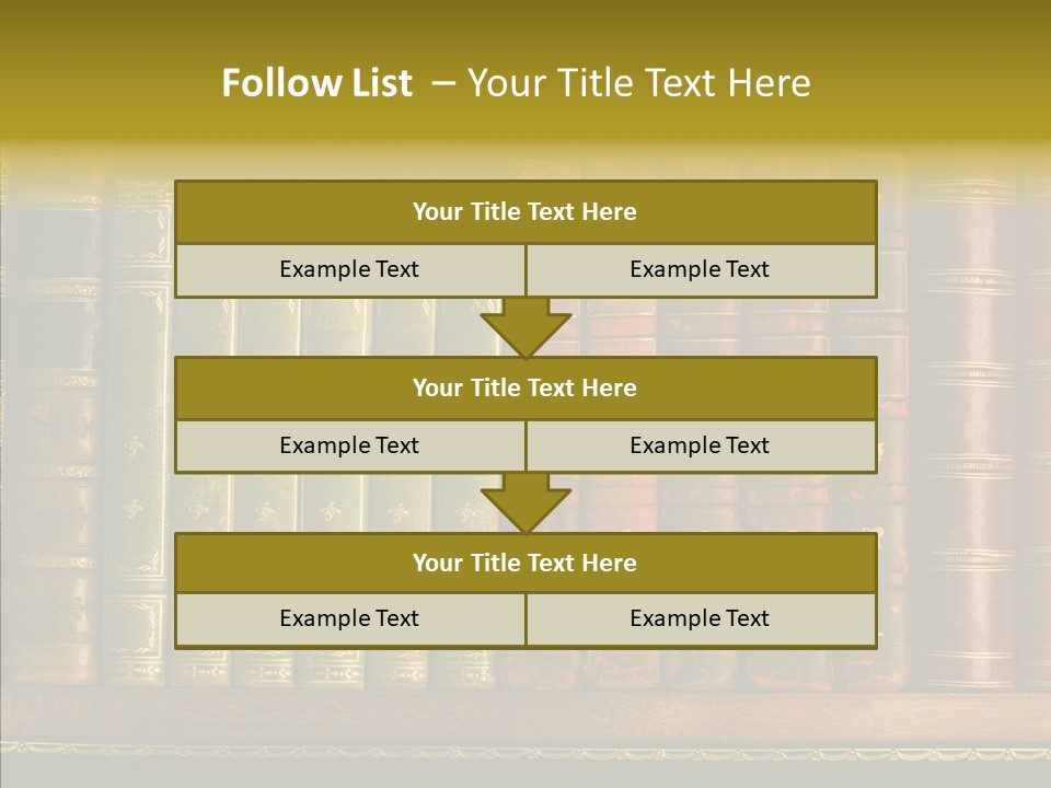 Classic Bibliophile Data PowerPoint Template