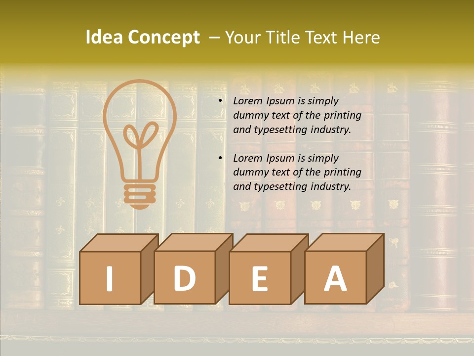 Classic Bibliophile Data PowerPoint Template