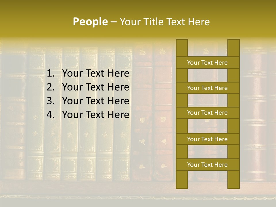 Classic Bibliophile Data PowerPoint Template