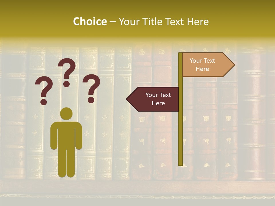 Classic Bibliophile Data PowerPoint Template