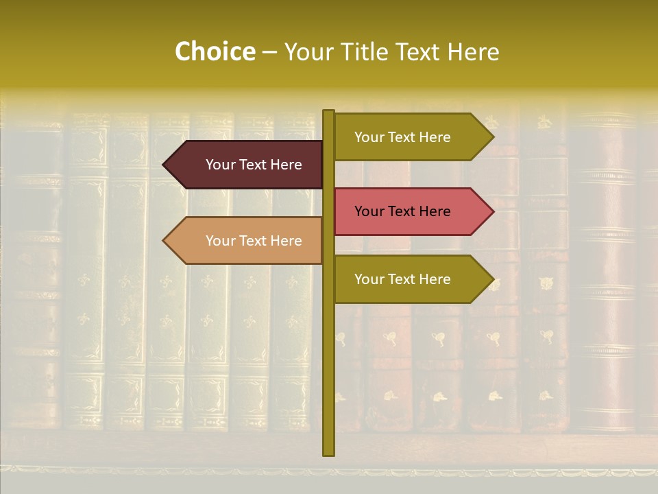 Classic Bibliophile Data PowerPoint Template