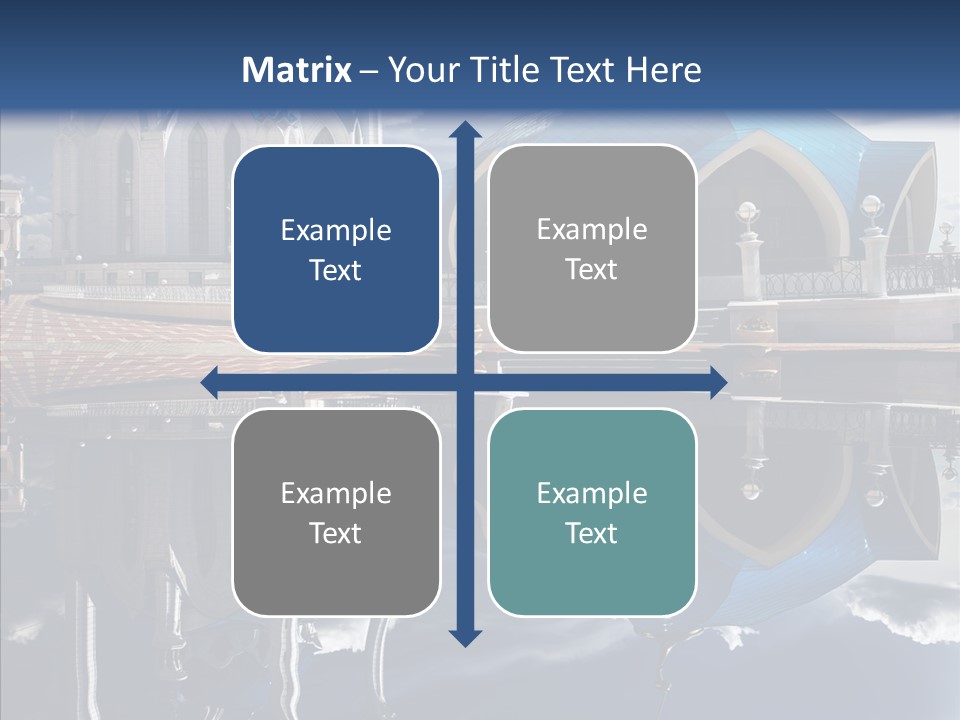 Reflection Gold Serene PowerPoint Template