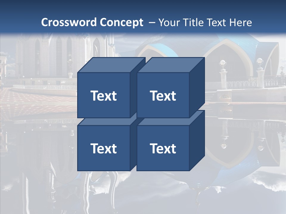 Reflection Gold Serene PowerPoint Template
