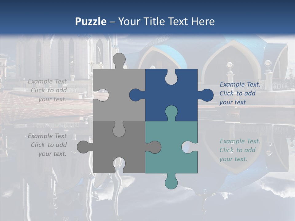 Reflection Gold Serene PowerPoint Template