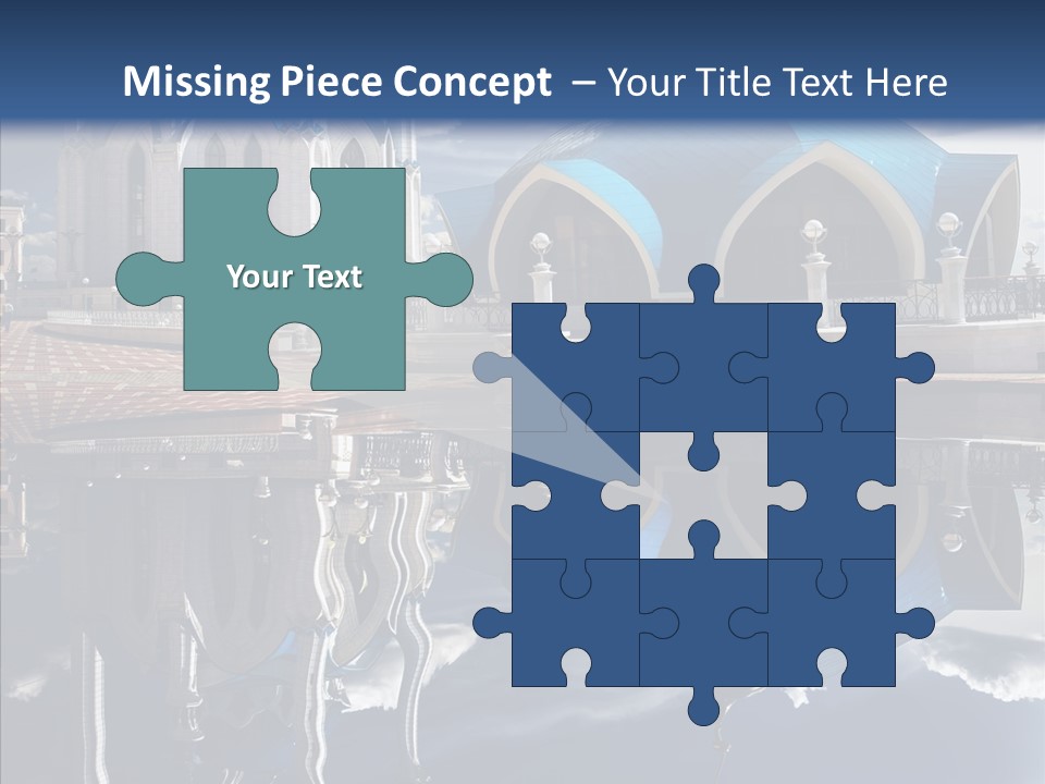 Reflection Gold Serene PowerPoint Template