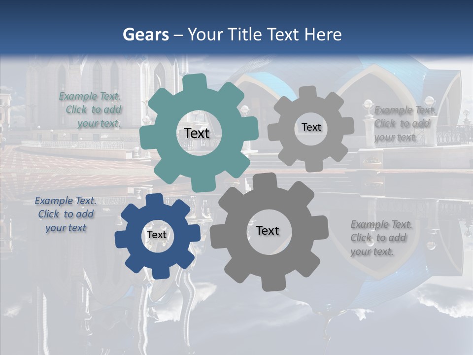 Reflection Gold Serene PowerPoint Template