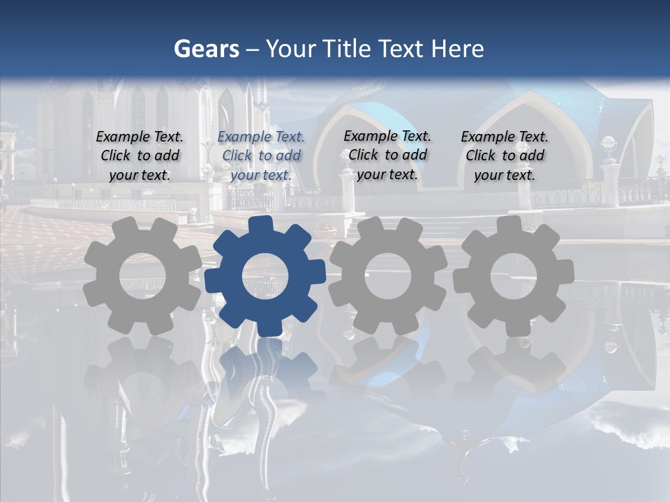 Reflection Gold Serene PowerPoint Template