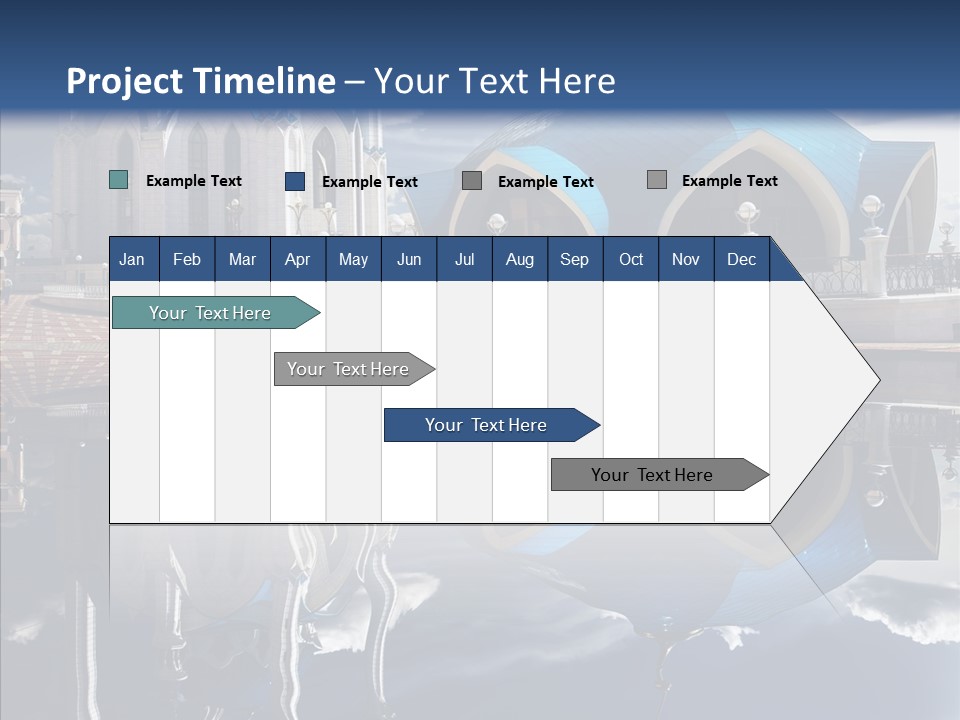 Reflection Gold Serene PowerPoint Template