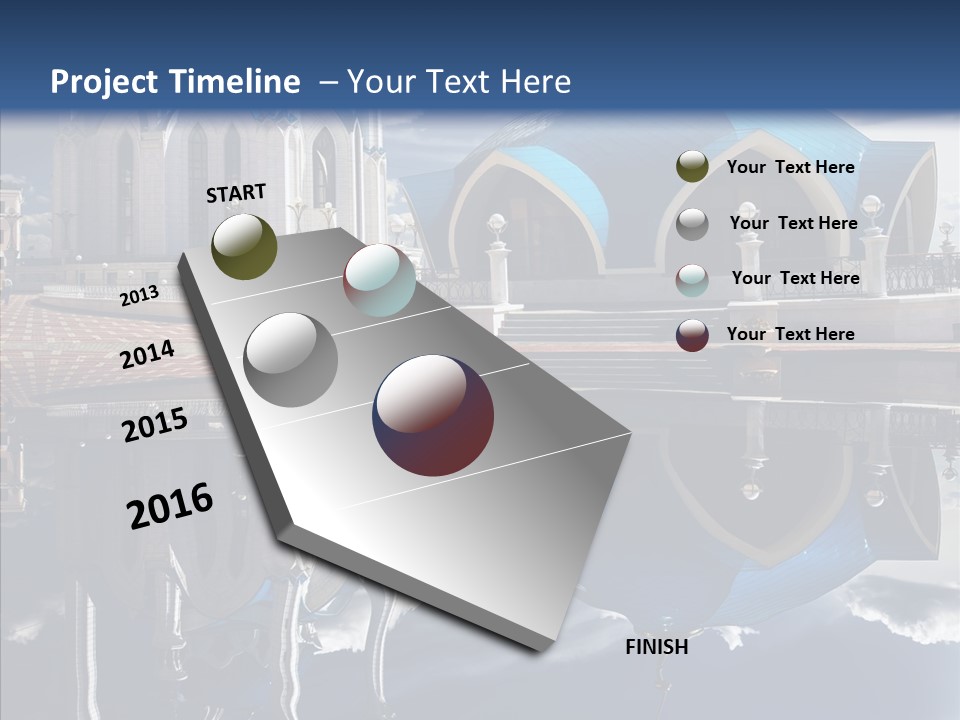 Reflection Gold Serene PowerPoint Template